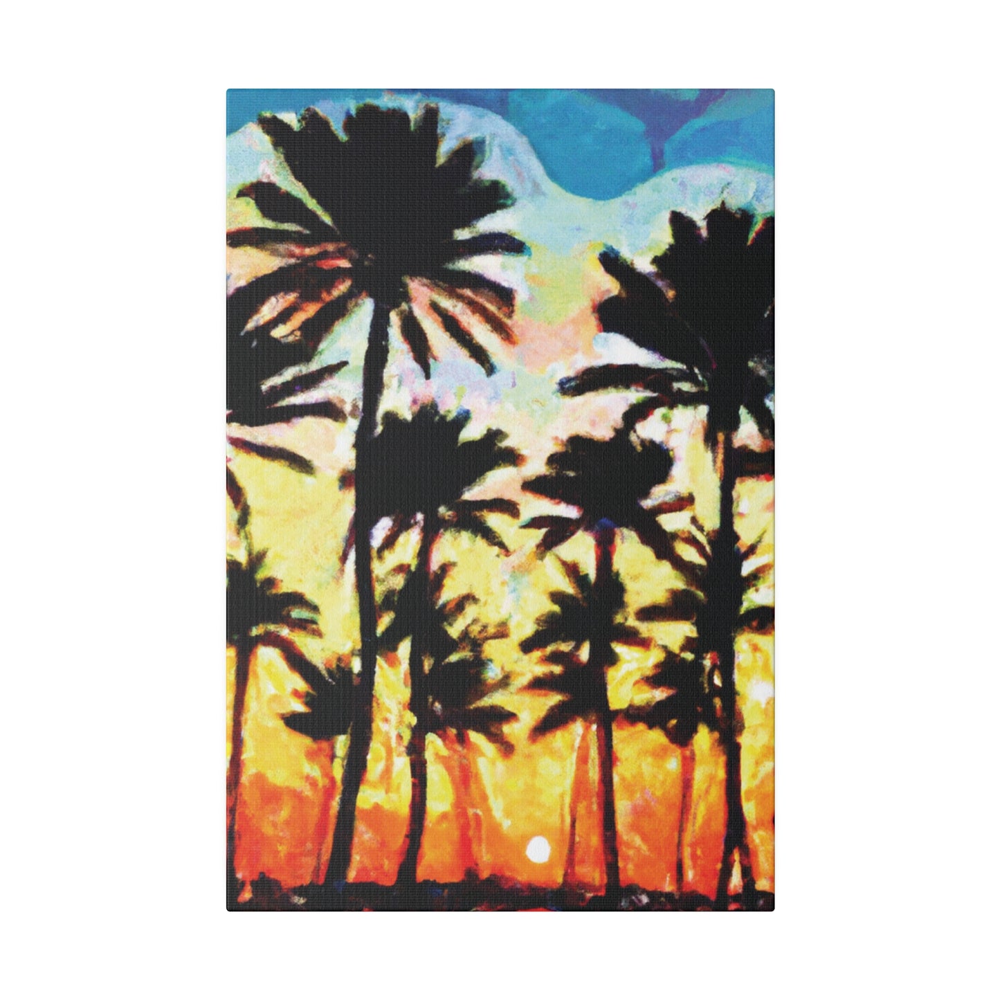 4555V - Miami Beach Sunset Painting Print | Miami | Beach | Sunset | Poster | Home Decor | Wall Art | Canvas