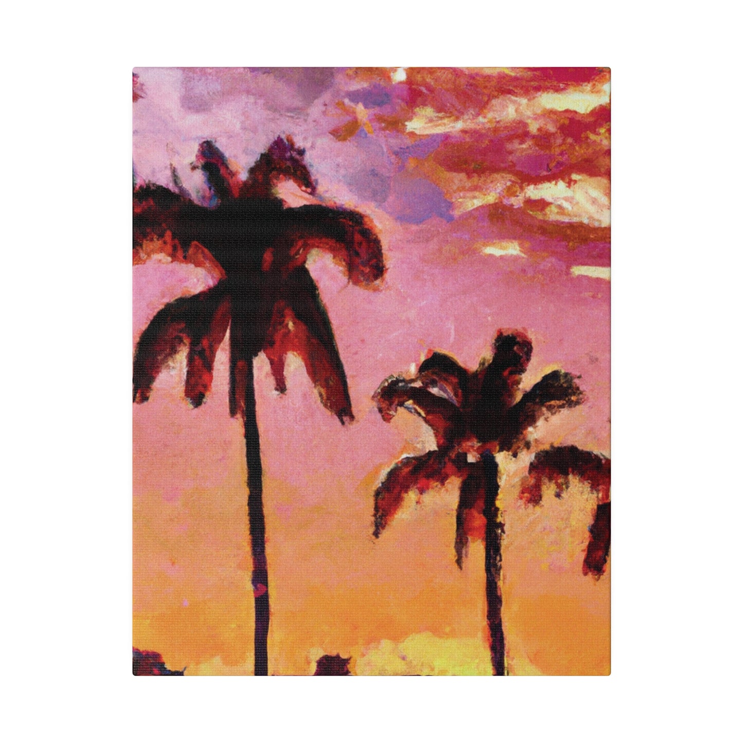 7485A - Miami Beach Sunset Painting Print | Miami | Beach | Sunset | Poster | Home Decor | Wall Art | Canvas