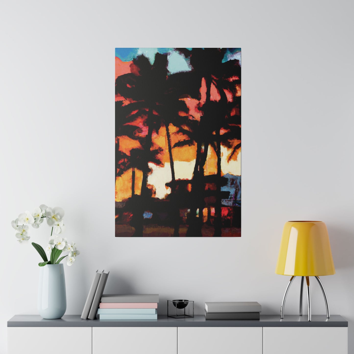 8498K - Miami Beach Sunset Painting Print | Miami | Beach | Sunset | Poster | Home Decor | Wall Art | Canvas