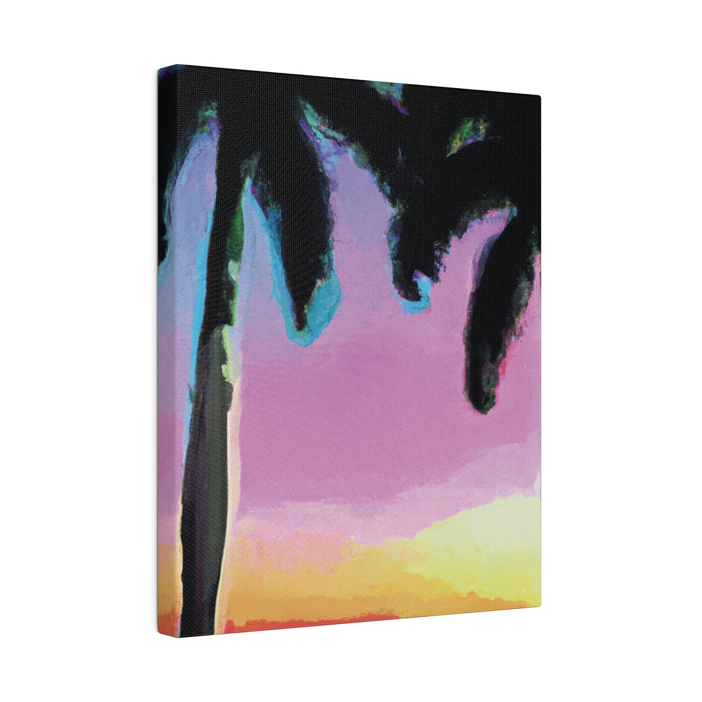 8491N - Miami Beach Sunset Painting Print | Miami | Beach | Sunset | Poster | Home Decor | Wall Art | Canvas