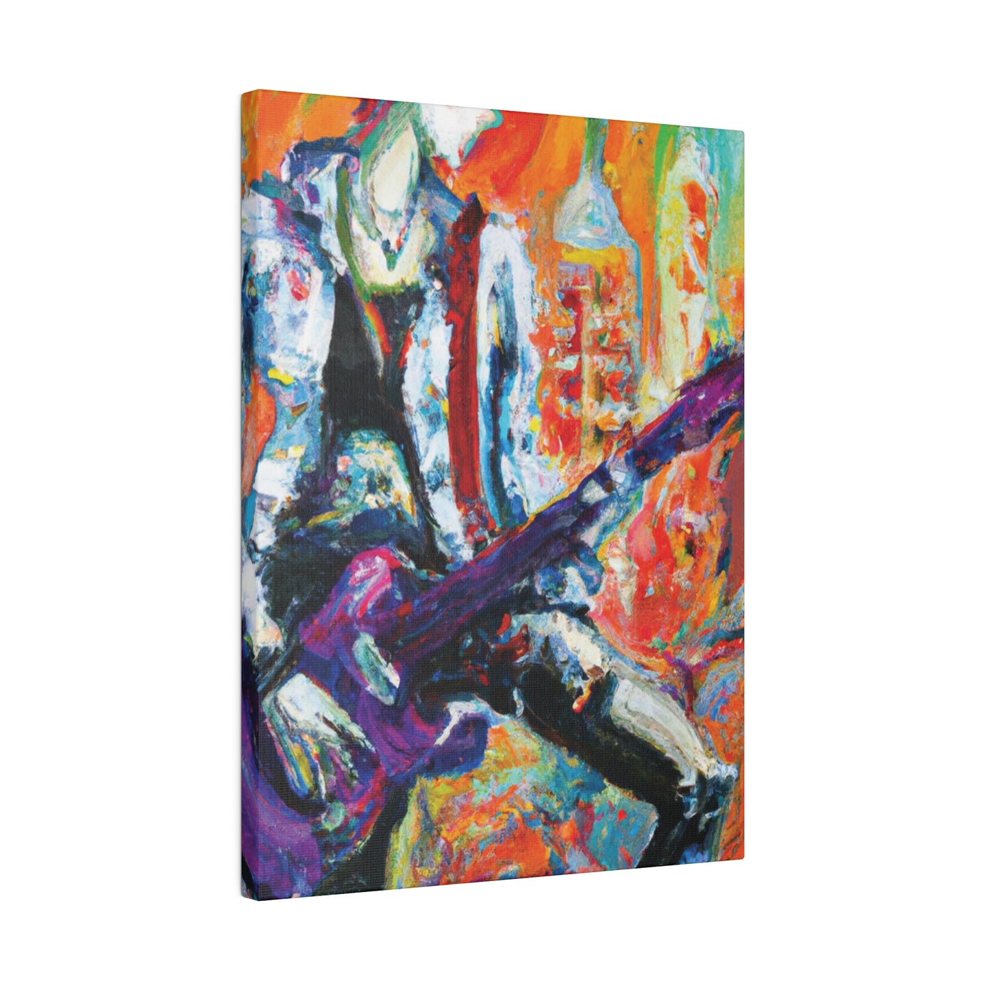 6891P - Rockstar Oil Painting Style Print | Poster | Home Decor | Wall Art | Music Art | Canvas