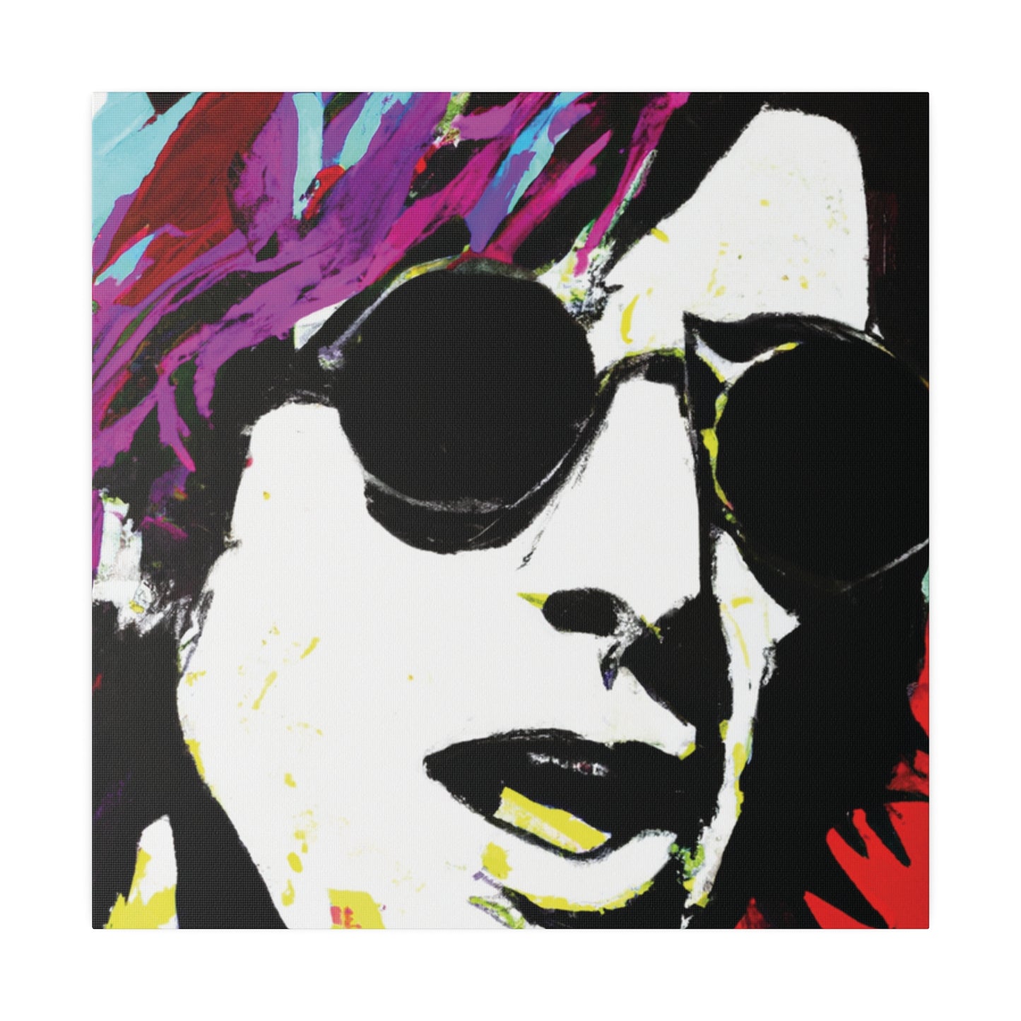 9436F - Rockstar Painting Print | Face | Abstract | Poster | Home Decor | Wall Art | Music Art | Canvas