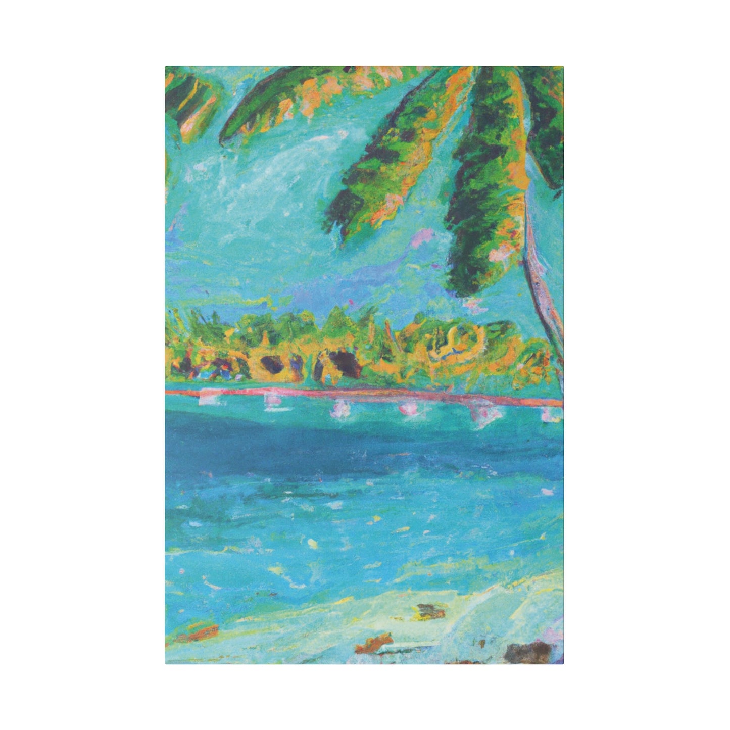 4831J - Bahamas Ocean Painting Print | Bahamas | Ocean | Beach | Poster | Home Decor | Wall Art | Canvas
