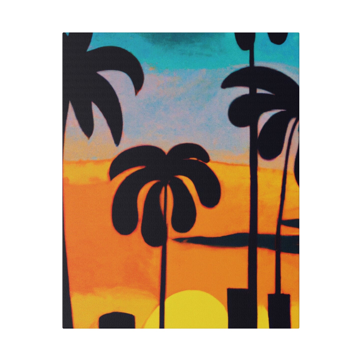 6878U - Miami Beach Sunset Painting Print | Miami | Beach | Sunset | Poster | Home Decor | Wall Art | Canvas