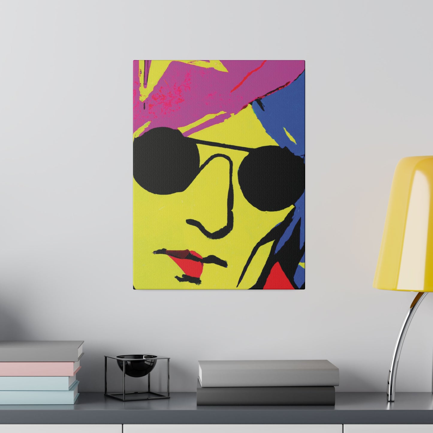 7490C - Rockstar Painting Print | Face | Abstract | Poster | Home Decor | Wall Art | Music Art | Canvas