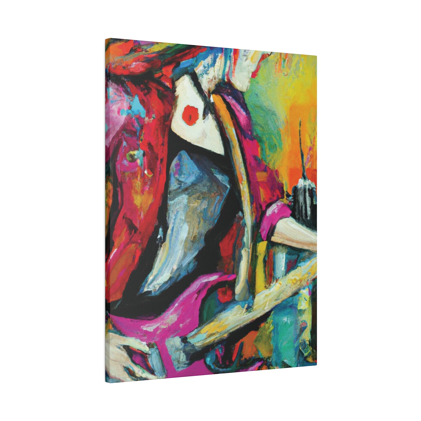 6731X - Rockstar Oil Painting Style Print | Poster | Home Decor | Wall Art | Music Art | Canvas