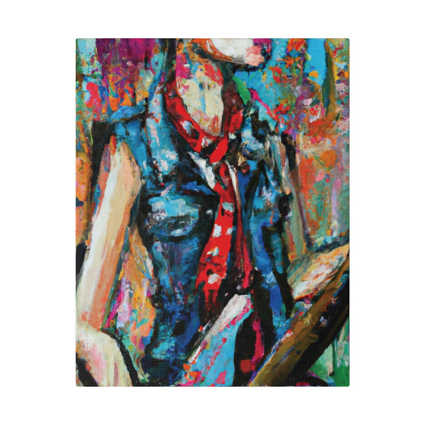 9405R - Rockstar Oil Painting Style Print | Poster | Home Decor | Wall Art | Music Art | Canvas