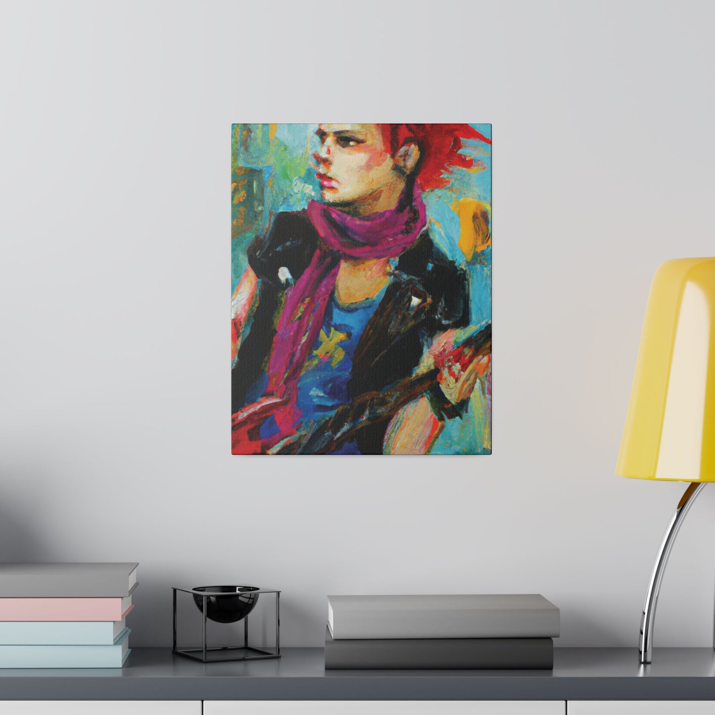 4638X - Rockstar Oil Painting Style Print | Poster | Home Decor | Wall Art | Music Art | Canvas