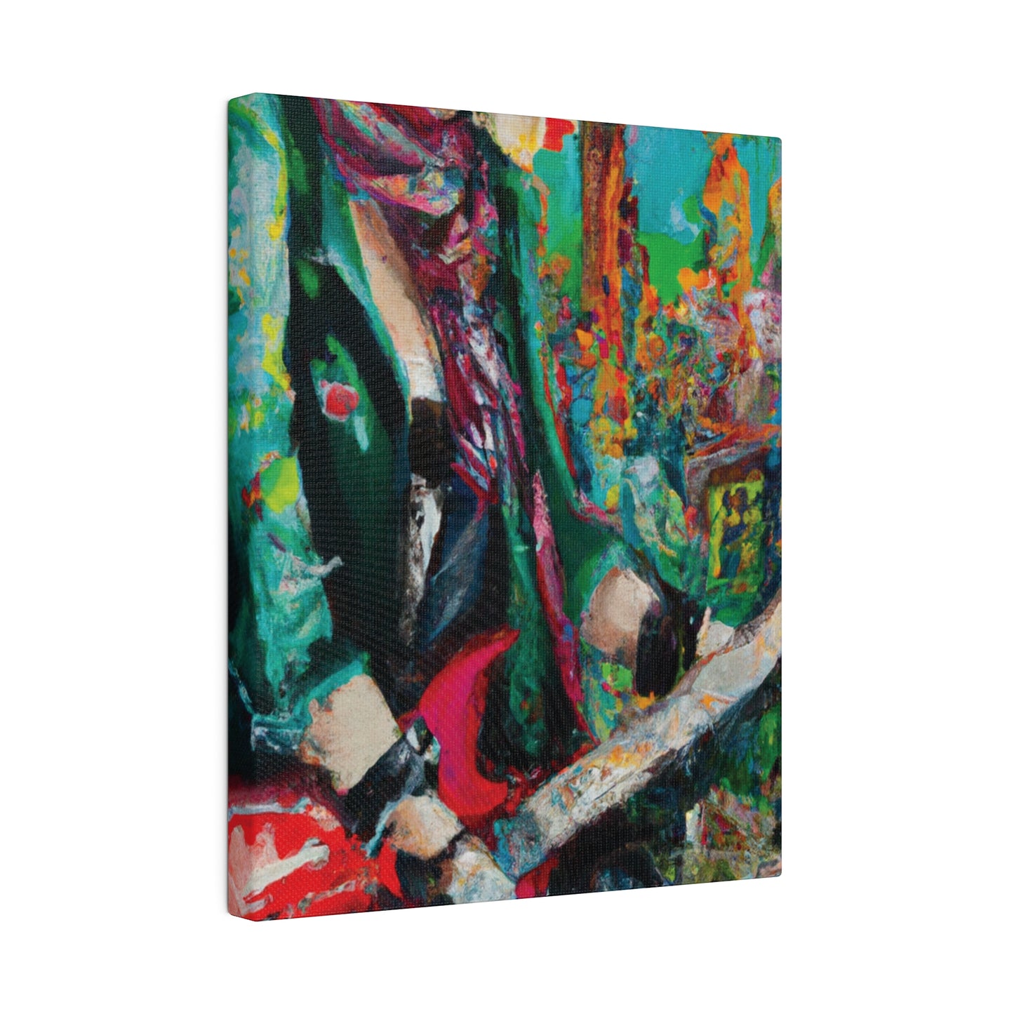 8679Y - Rockstar Oil Painting Style Print | Poster | Home Decor | Wall Art | Music Art | Canvas