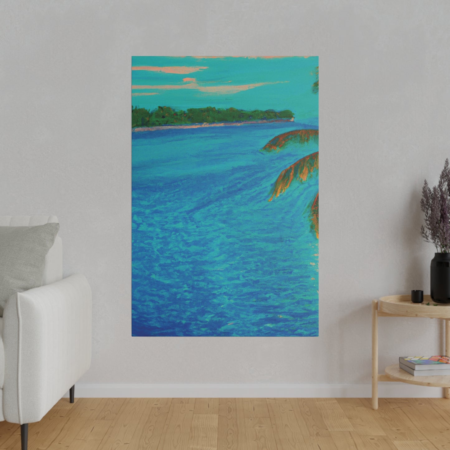 3303Q - Bahamas Ocean Painting Print | Bahamas | Ocean | Beach | Poster | Home Decor | Wall Art | Canvas