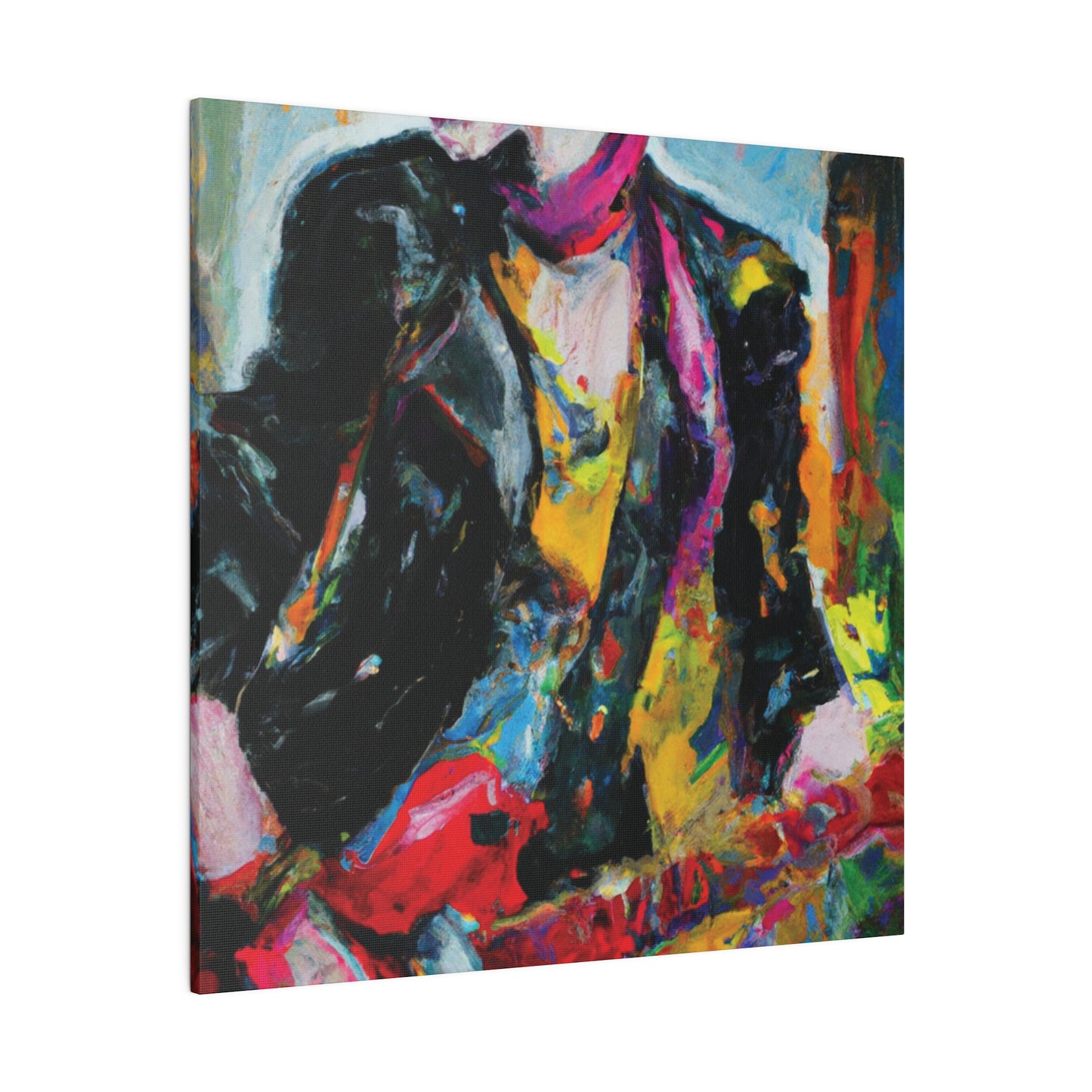 8178F - Rockstar Oil Painting Style Print | Poster | Home Decor | Wall Art | Music Art | Canvas