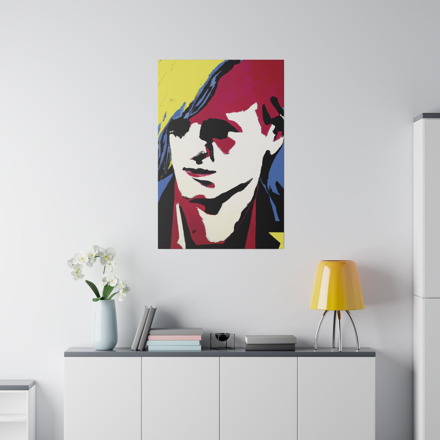 8246E - Rockstar Painting Print | Face | Abstract | Poster | Home Decor | Wall Art | Music Art | Canvas