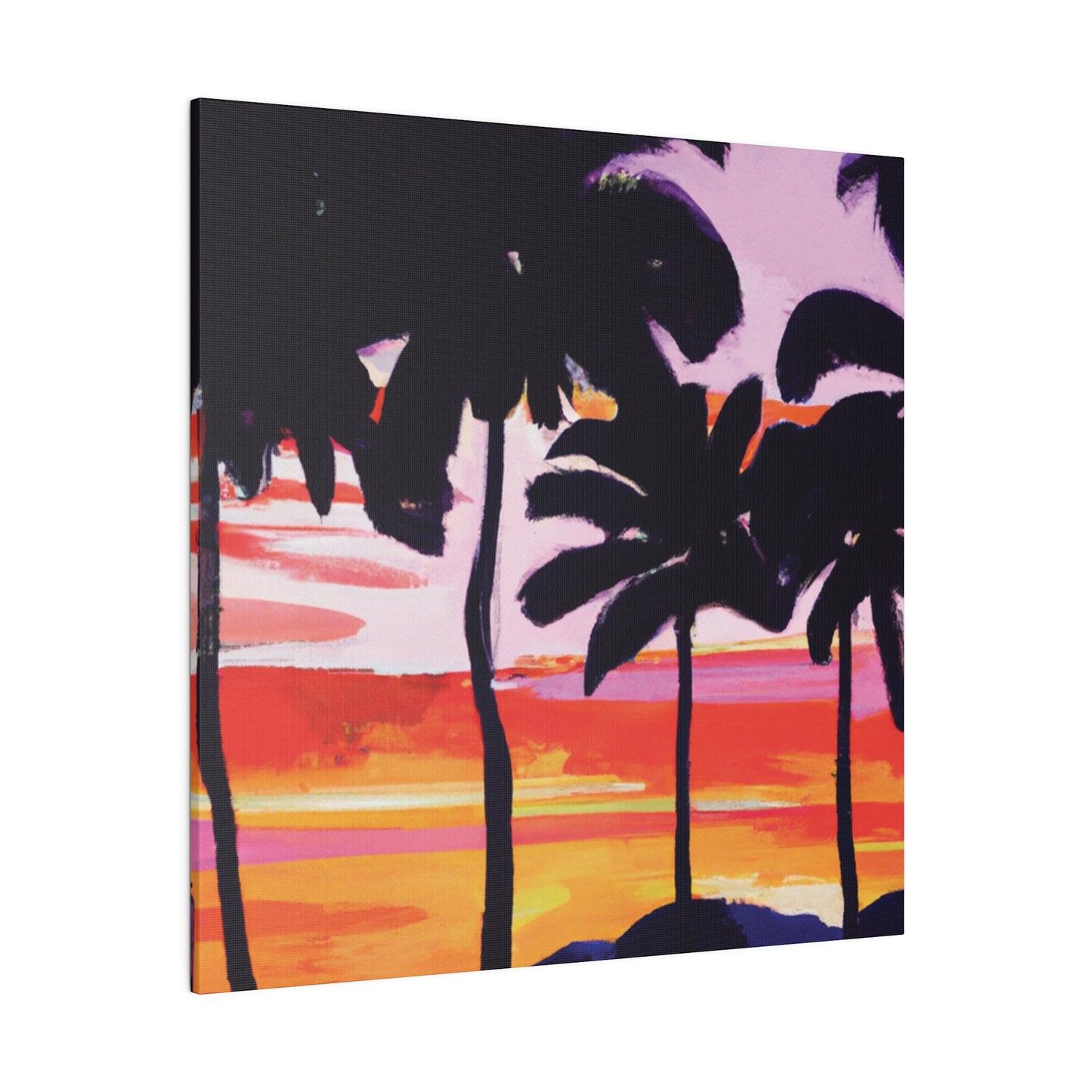 2948T - Miami Beach Sunset Painting Print | Miami | Beach | Sunset | Poster | Home Decor | Wall Art | Canvas