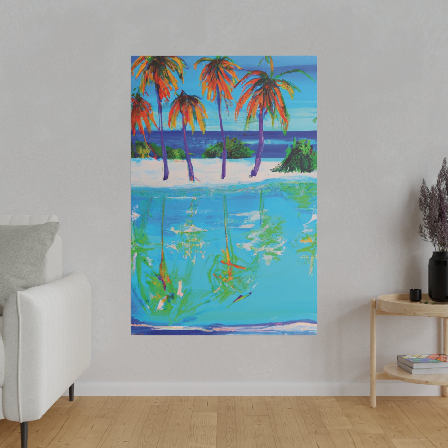 4518F - Bahamas Ocean Painting Print | Bahamas | Ocean | Beach | Poster | Home Decor | Wall Art | Canvas