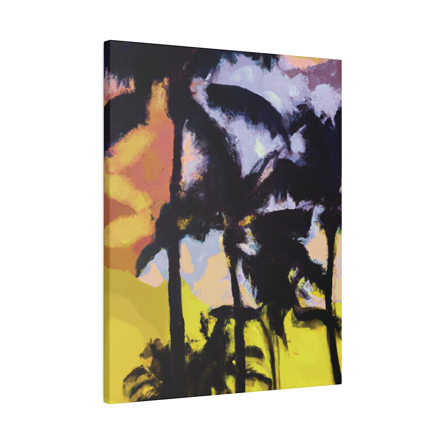 3753W - Miami Beach Sunset Painting Print | Miami | Beach | Sunset | Poster | Home Decor | Wall Art | Canvas