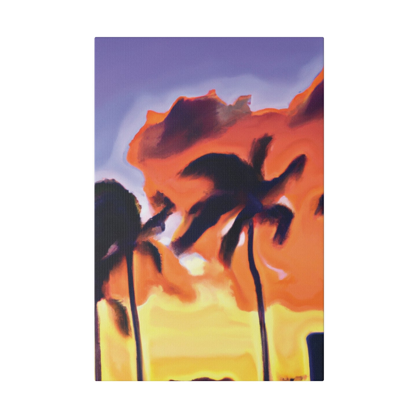 3415F - Miami Beach Sunset Painting Print | Miami | Beach | Sunset | Poster | Home Decor | Wall Art | Canvas