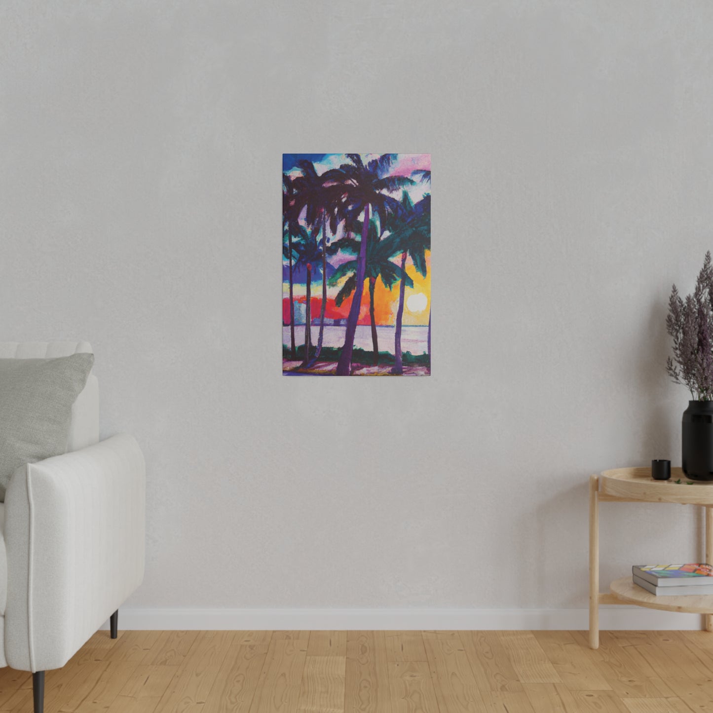 3259X - Miami Beach Sunset Painting Print | Miami | Beach | Sunset | Poster | Home Decor | Wall Art | Canvas