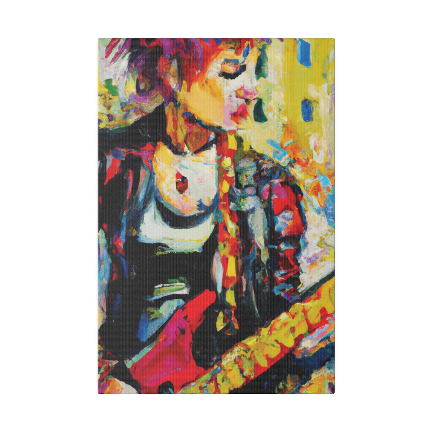 8768U - Rockstar Oil Painting Style Print | Poster | Home Decor | Wall Art | Music Art | Canvas