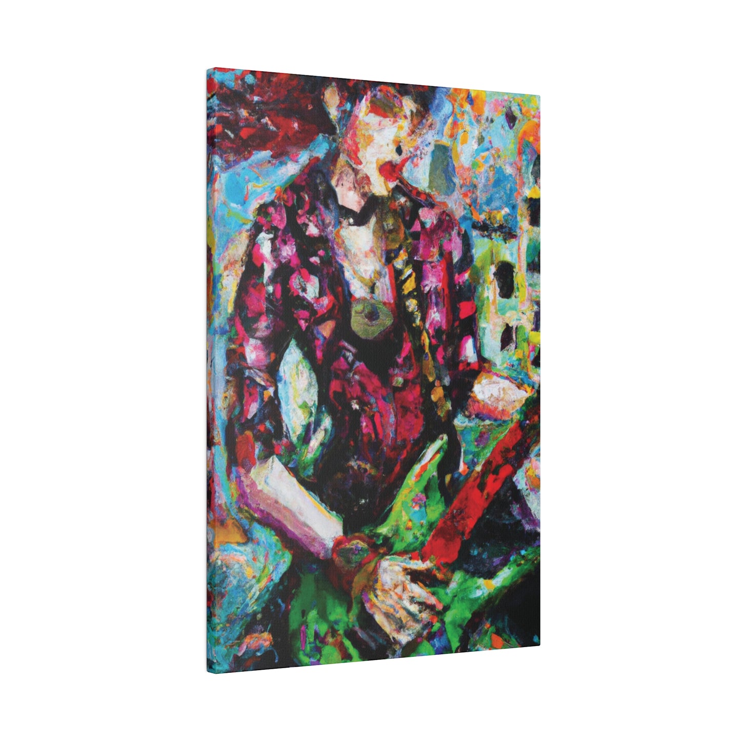 9453F - Rockstar Oil Painting Style Print | Poster | Home Decor | Wall Art | Music Art | Canvas