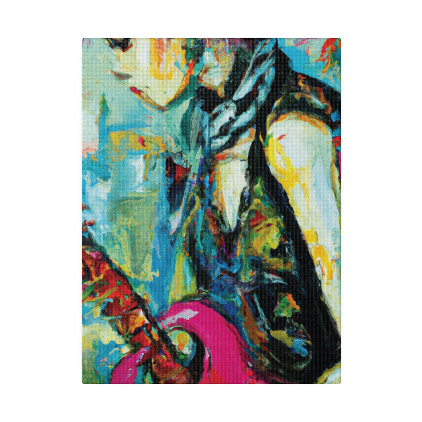 4727S - Rockstar Oil Painting Style Print | Poster | Home Decor | Wall Art | Music Art | Canvas