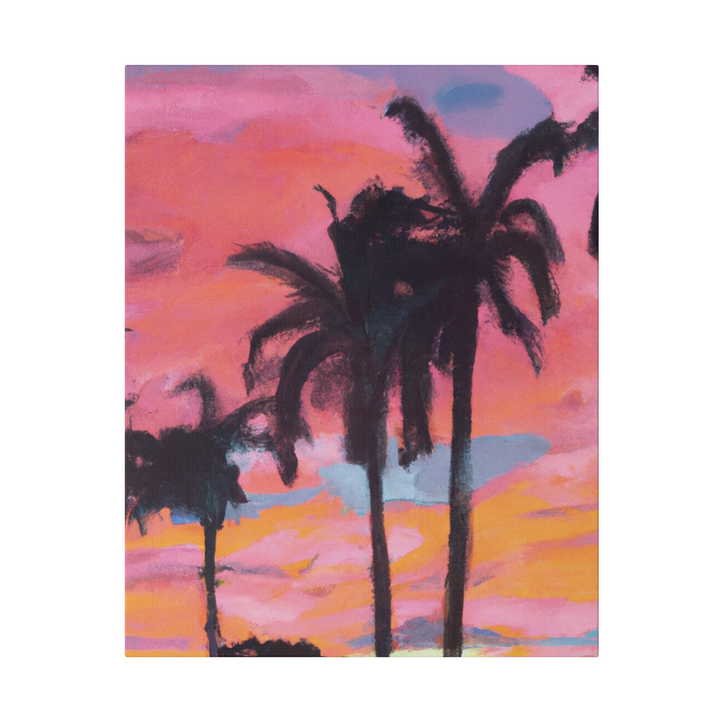 6349G - Miami Beach Sunset Painting Print | Miami | Beach | Sunset | Poster | Home Decor | Wall Art | Canvas