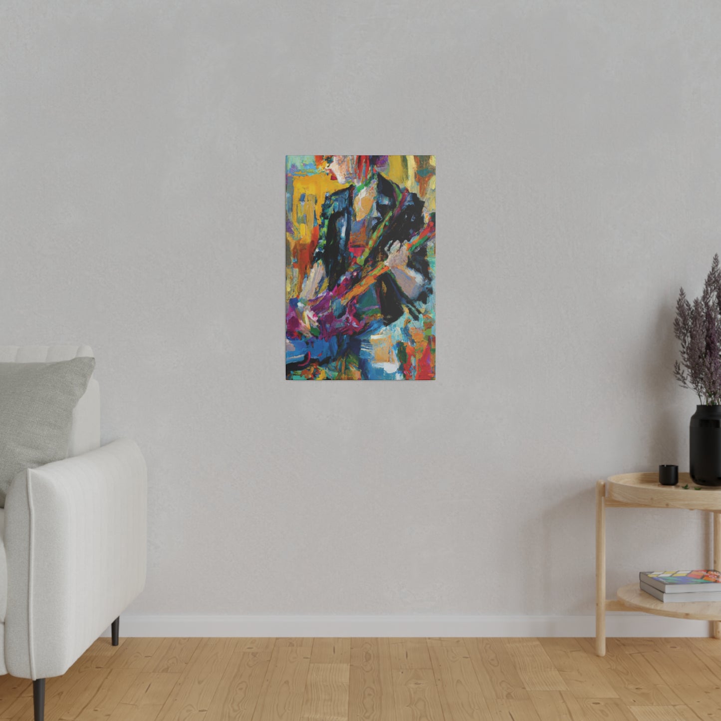 4813Q - Rockstar Oil Painting Style Print | Poster | Home Decor | Wall Art | Music Art | Canvas