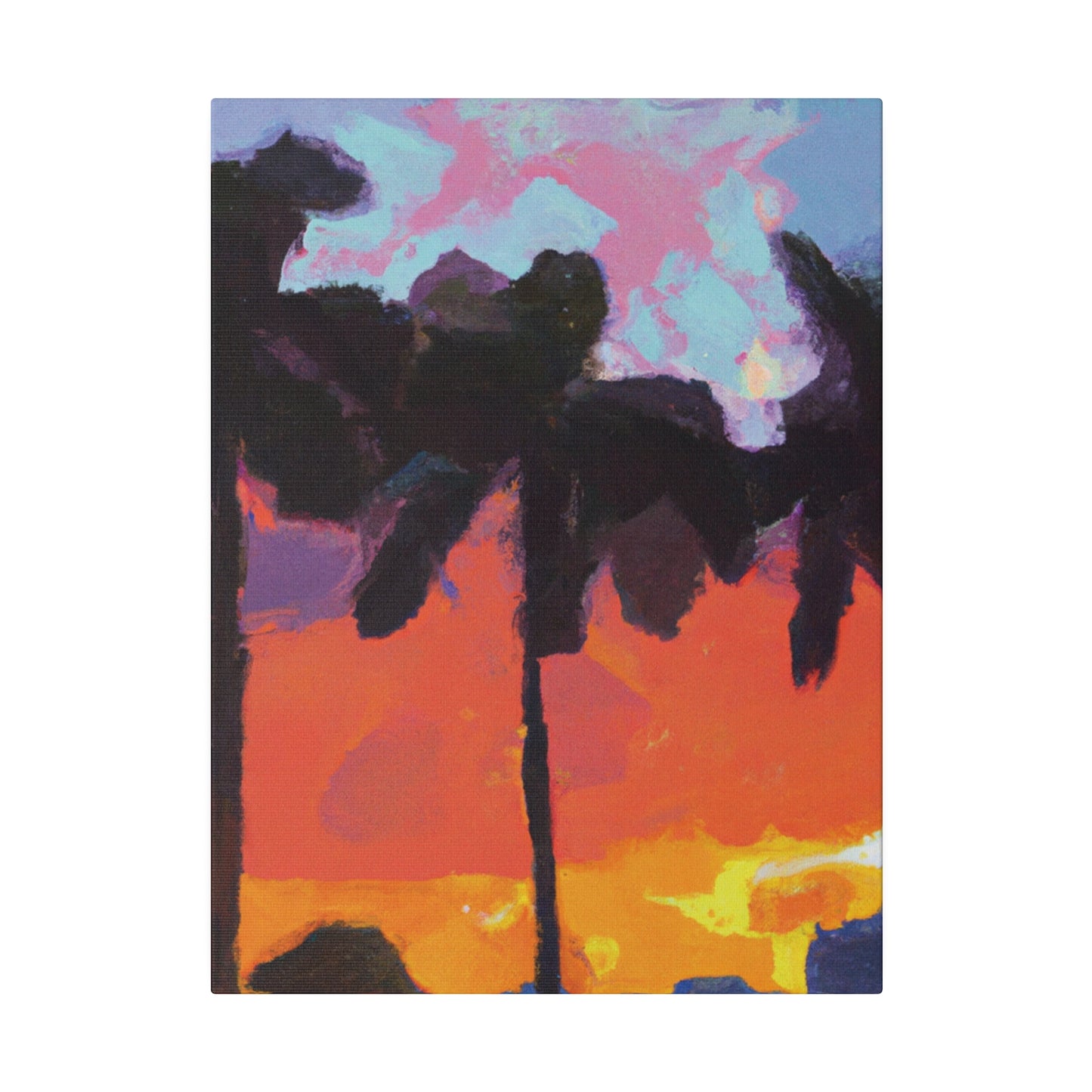 9276D - Miami Beach Sunset Painting Print | Miami | Beach | Sunset | Poster | Home Decor | Wall Art | Canvas