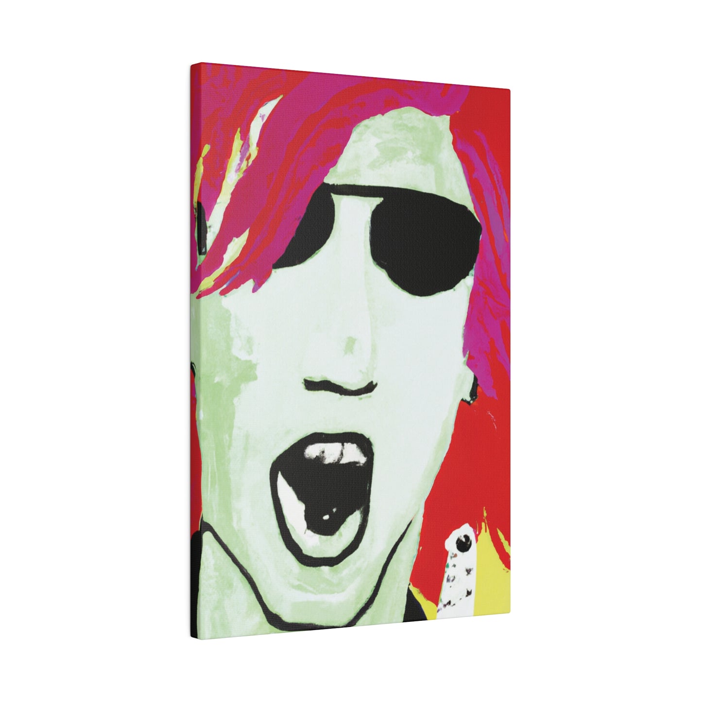 4662J - Rockstar Painting Print | Face | Abstract | Poster | Home Decor | Wall Art | Music Art | Canvas