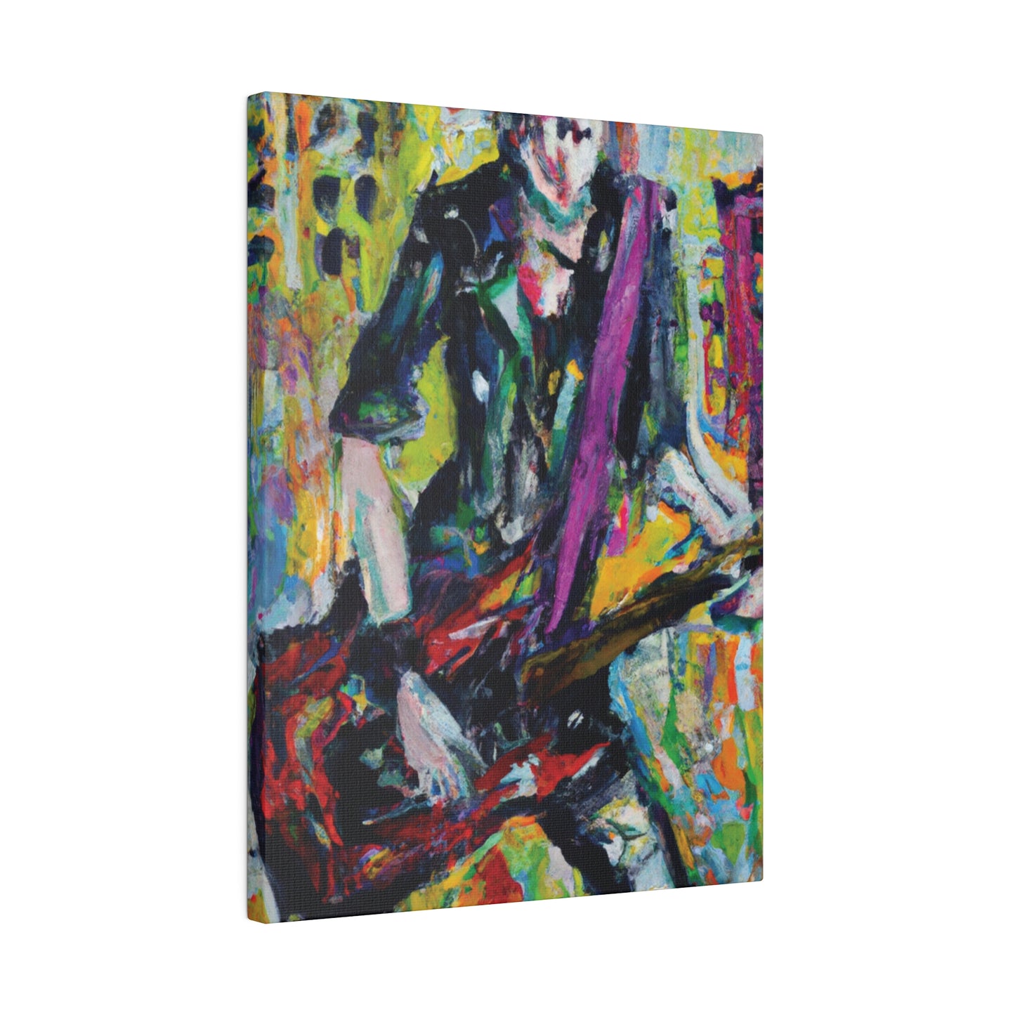 5521G - Rockstar Oil Painting Style Print | Poster | Home Decor | Wall Art | Music Art | Canvas