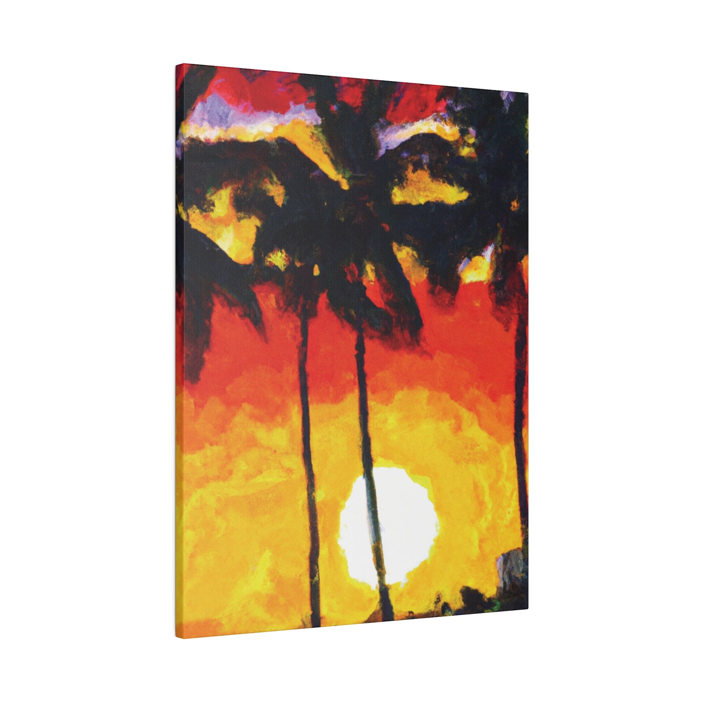 6973R - Miami Beach Sunset Painting Print | Miami | Beach | Sunset | Poster | Home Decor | Wall Art | Canvas