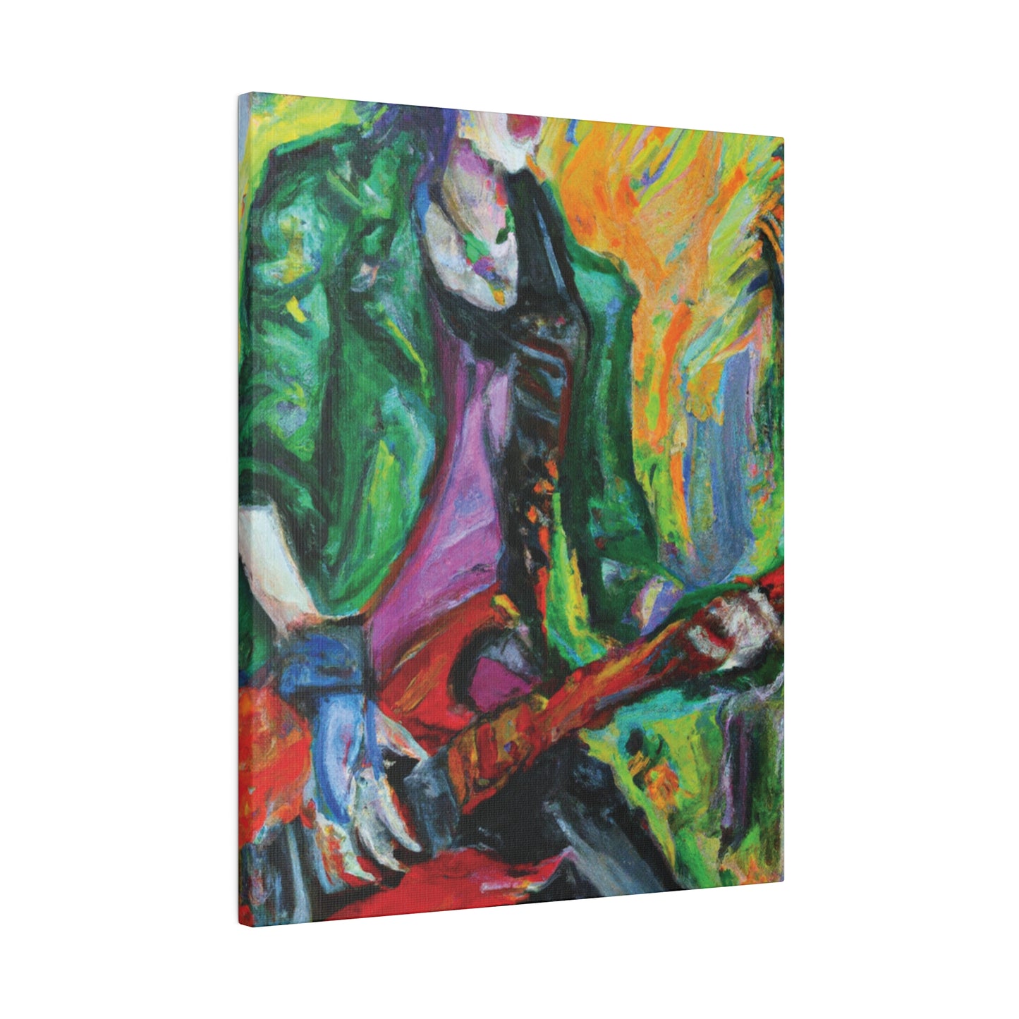 8272F - Rockstar Oil Painting Style Print | Poster | Home Decor | Wall Art | Music Art | Canvas