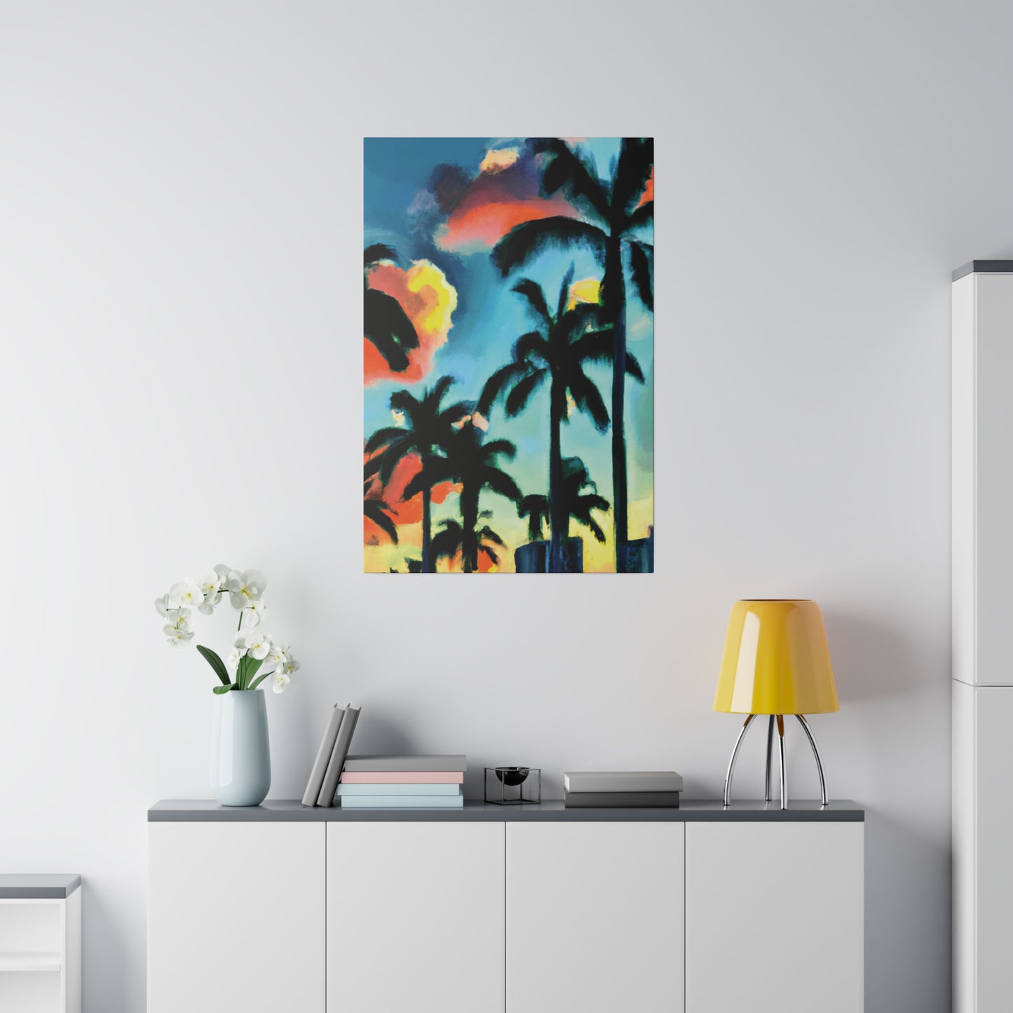 8724W - Miami Beach Sunset Painting Print | Miami | Beach | Sunset | Poster | Home Decor | Wall Art | Canvas