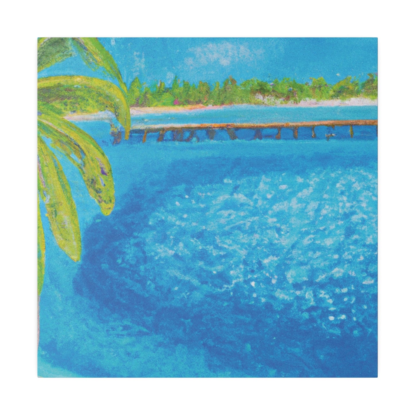 9462U - Bahamas Ocean Painting Print | Bahamas | Ocean | Beach | Poster | Home Decor | Wall Art | Canvas