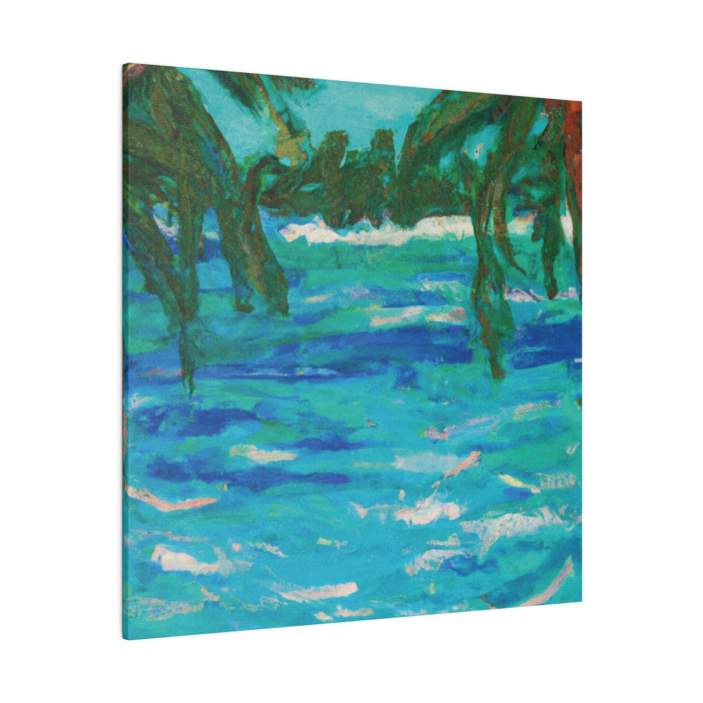 7482U - Bahamas Ocean Painting Print | Bahamas | Ocean | Beach | Poster | Home Decor | Wall Art | Canvas