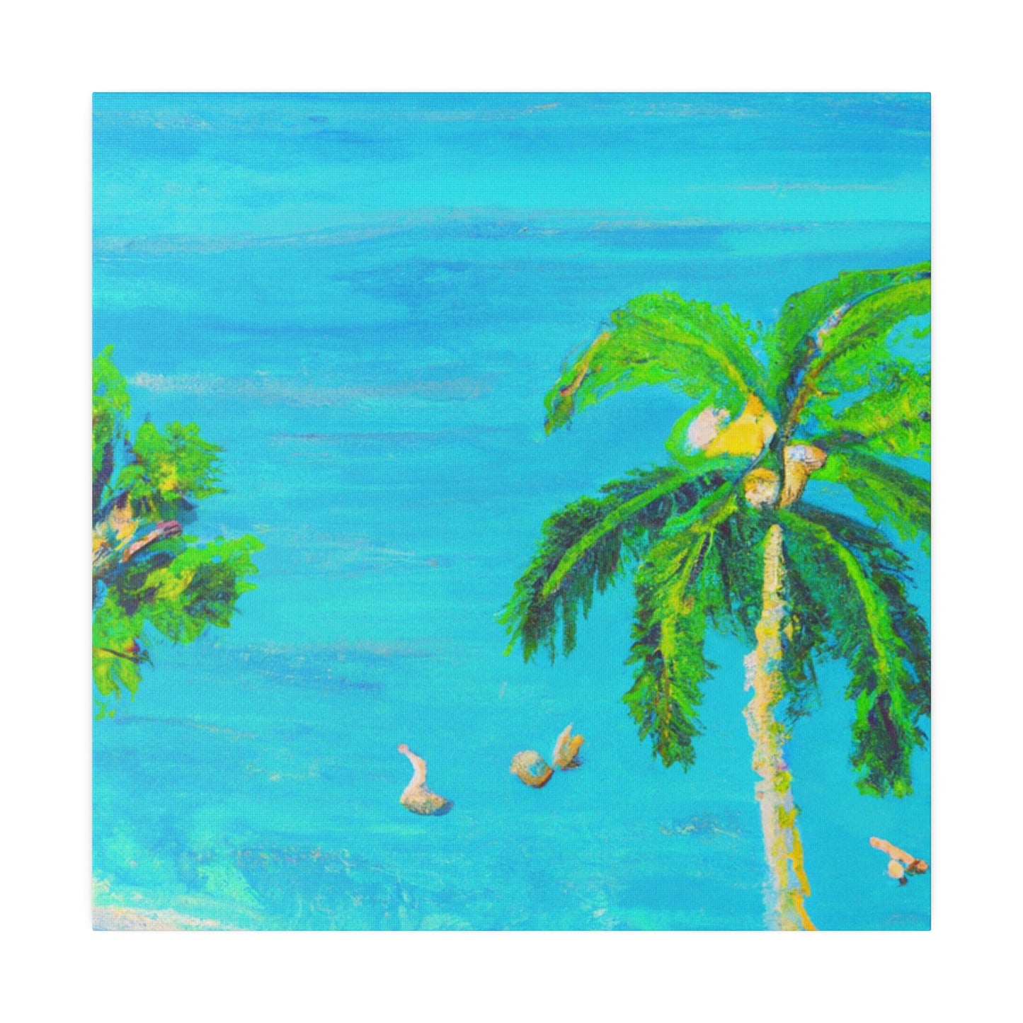 3749J - Bahamas Ocean Painting Print | Bahamas | Ocean | Beach | Poster | Home Decor | Wall Art | Canvas