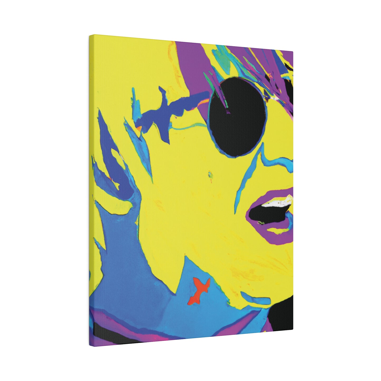 8129K - Rockstar Painting Print | Face | Abstract | Poster | Home Decor | Wall Art | Music Art | Canvas