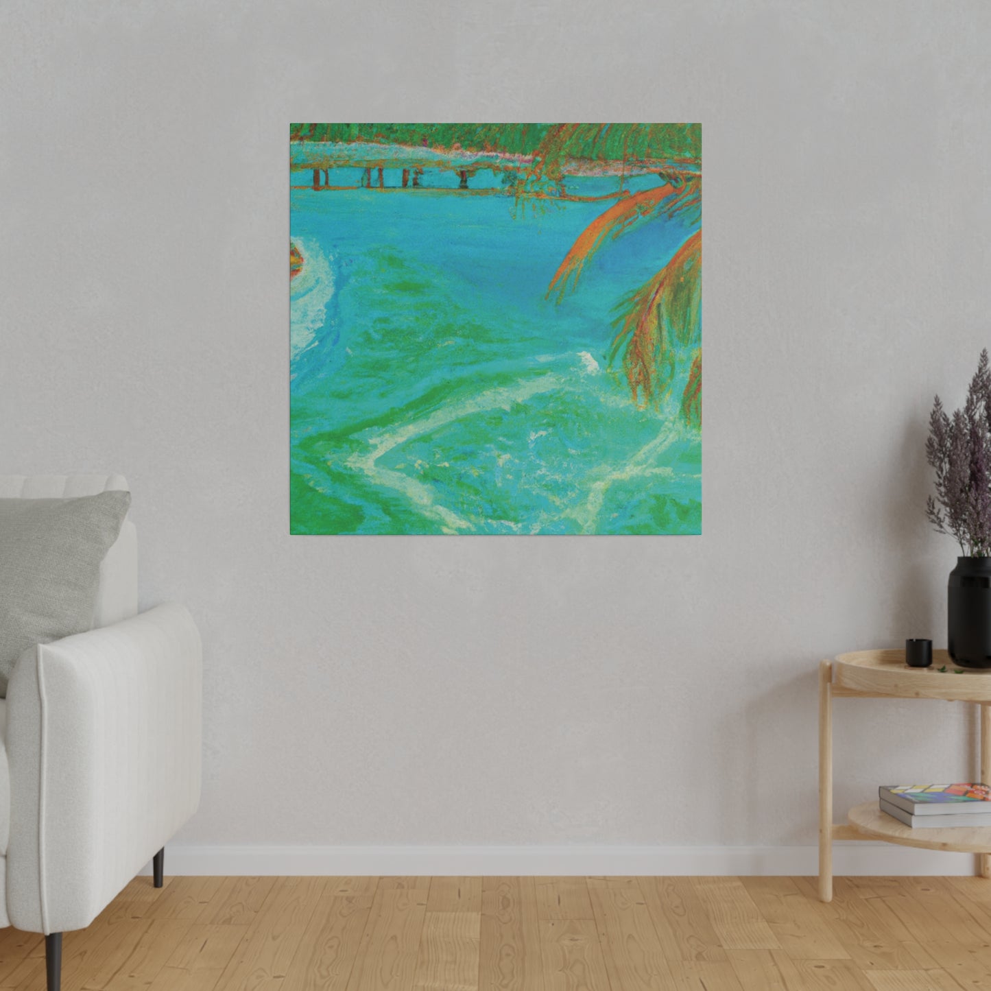 8864B - Bahamas Ocean Painting Print | Bahamas | Ocean | Beach | Poster | Home Decor | Wall Art | Canvas