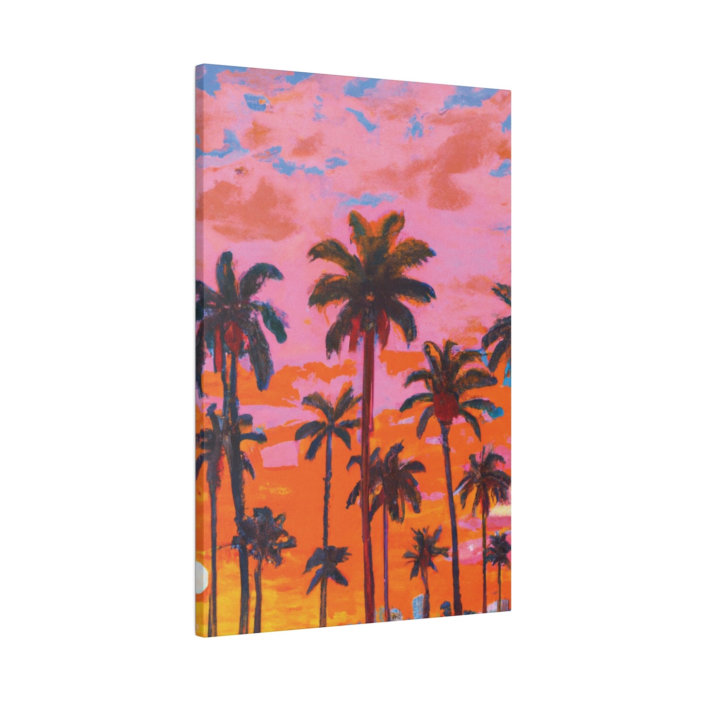 9385A - Miami Beach Sunset Painting Print | Miami | Beach | Sunset | Poster | Home Decor | Wall Art | Canvas