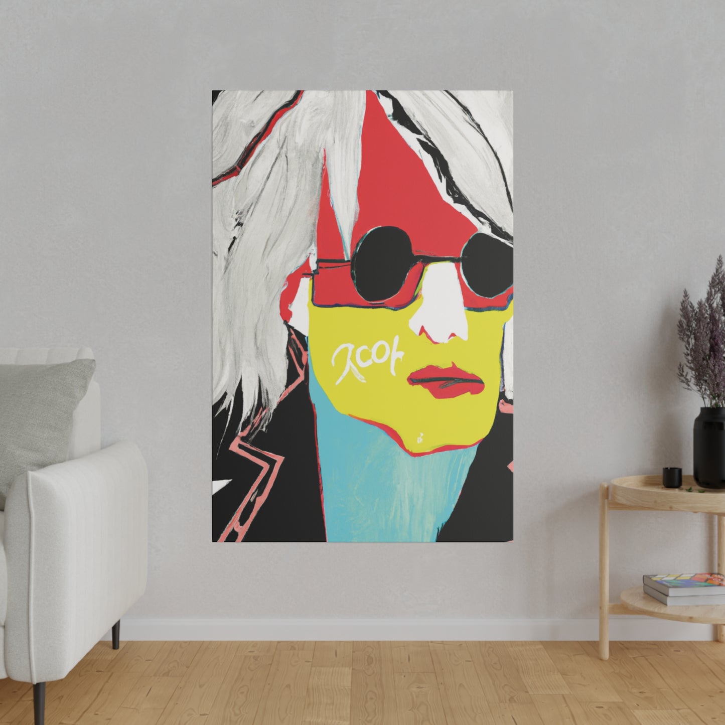 6953R - Rockstar Painting Print | Face | Abstract | Poster | Home Decor | Wall Art | Music Art | Canvas