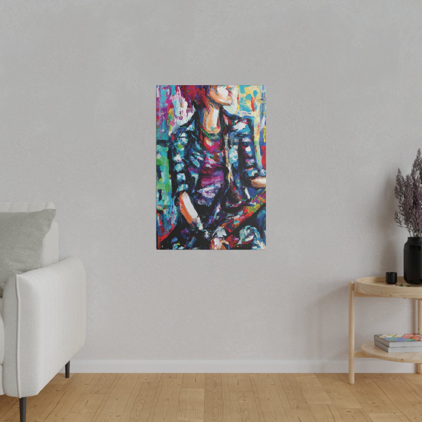 5033P - Rockstar Oil Painting Style Print | Poster | Home Decor | Wall Art | Music Art | Canvas