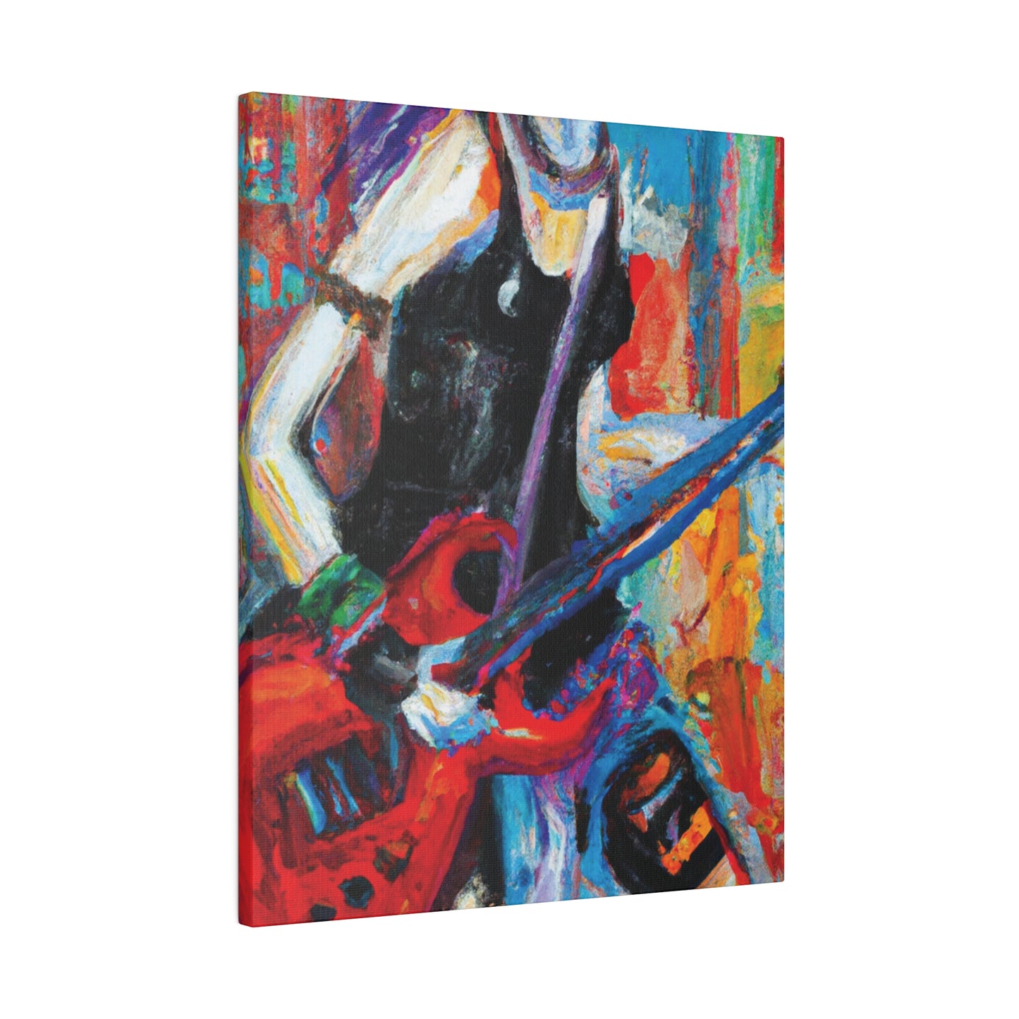 7384Q - Rockstar Oil Painting Style Print | Poster | Home Decor | Wall Art | Music Art | Canvas