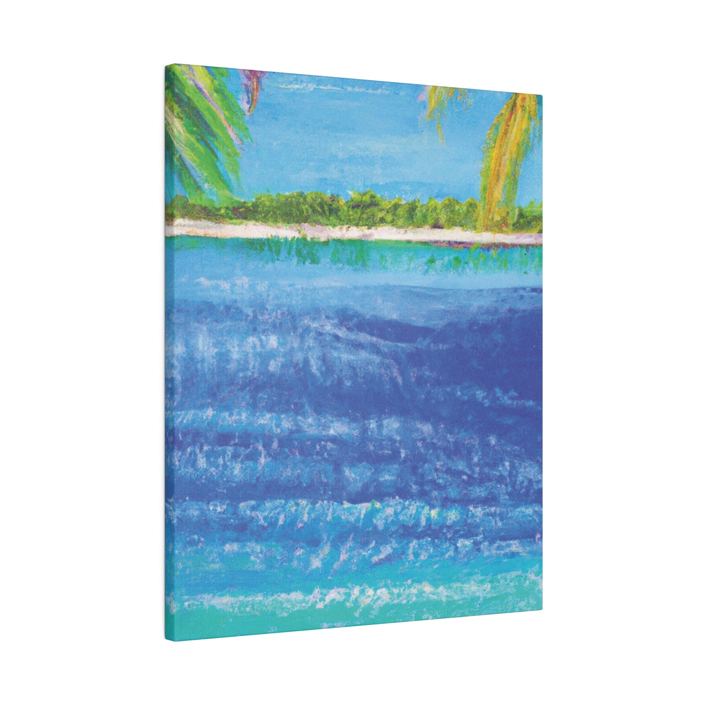 5045T - Bahamas Ocean Painting Print | Bahamas | Ocean | Beach | Poster | Home Decor | Wall Art | Canvas