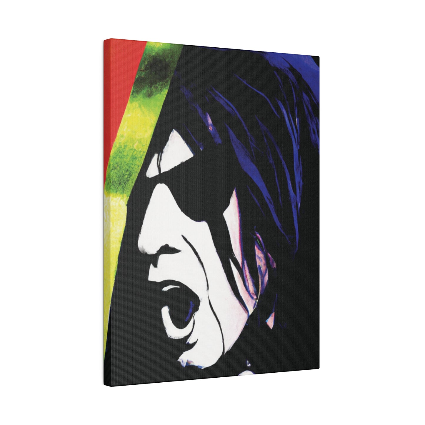 1890A - Rockstar Painting Print | Face | Abstract | Poster | Home Decor | Wall Art | Music Art | Canvas