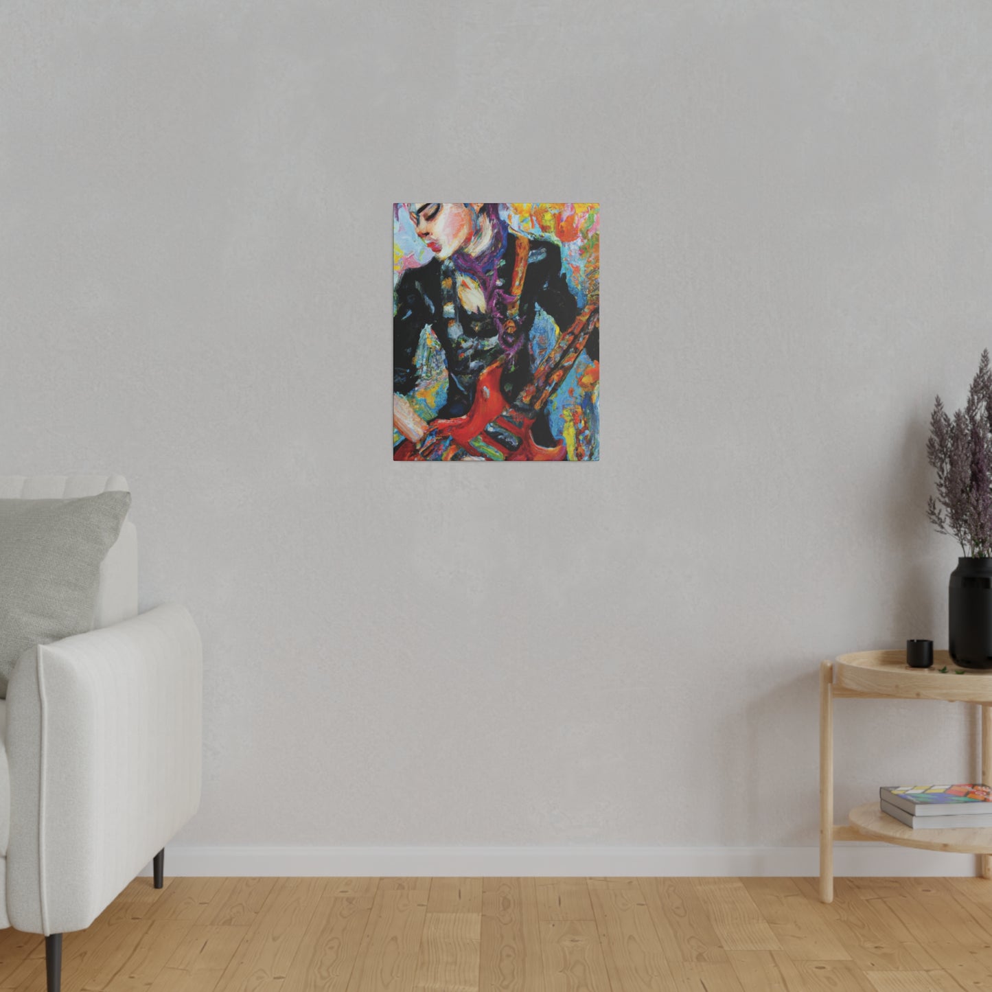 7123G - Rockstar Oil Painting Style Print | Poster | Home Decor | Wall Art | Music Art | Canvas