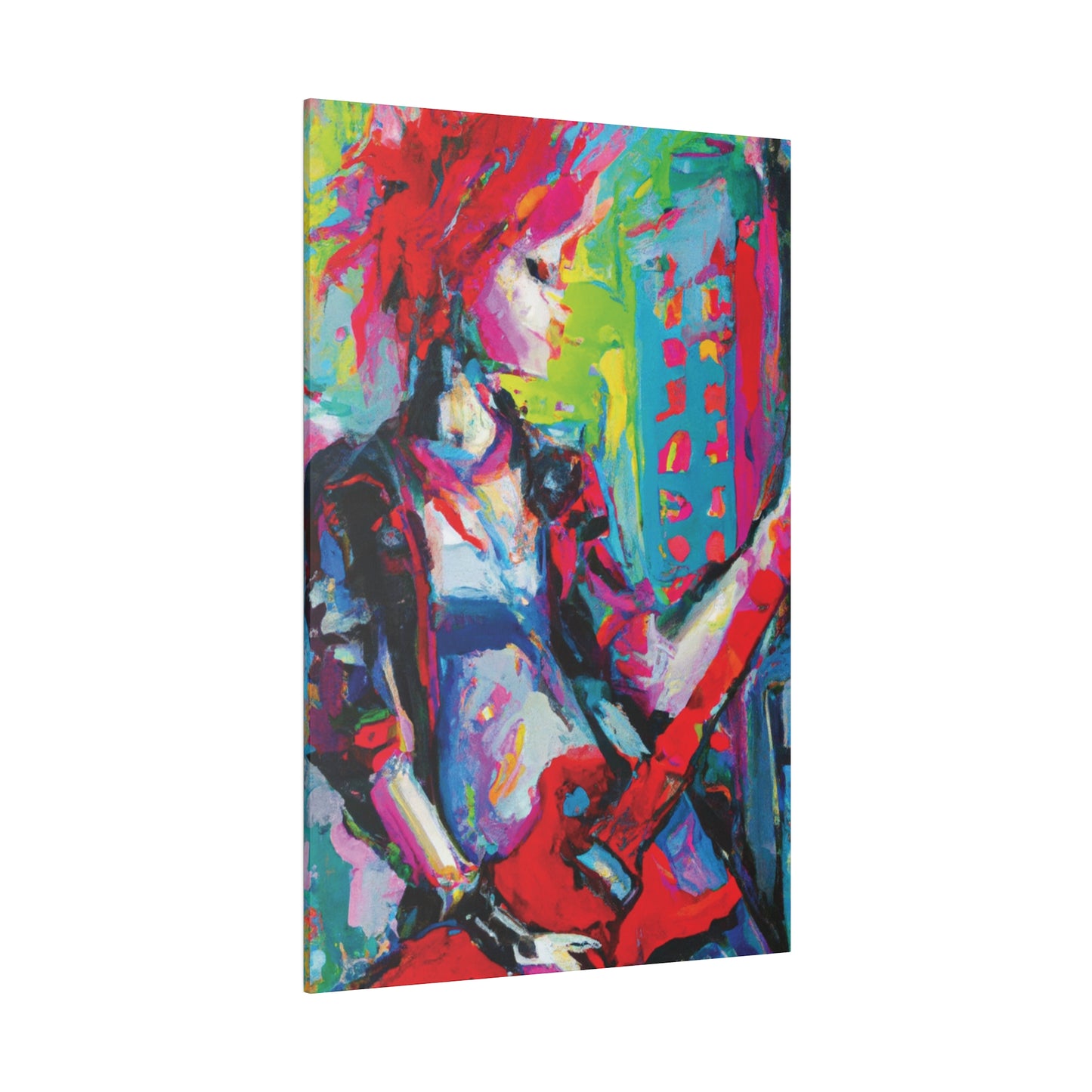 2177U - Rockstar Oil Painting Style Print | Poster | Home Decor | Wall Art | Music Art | Canvas