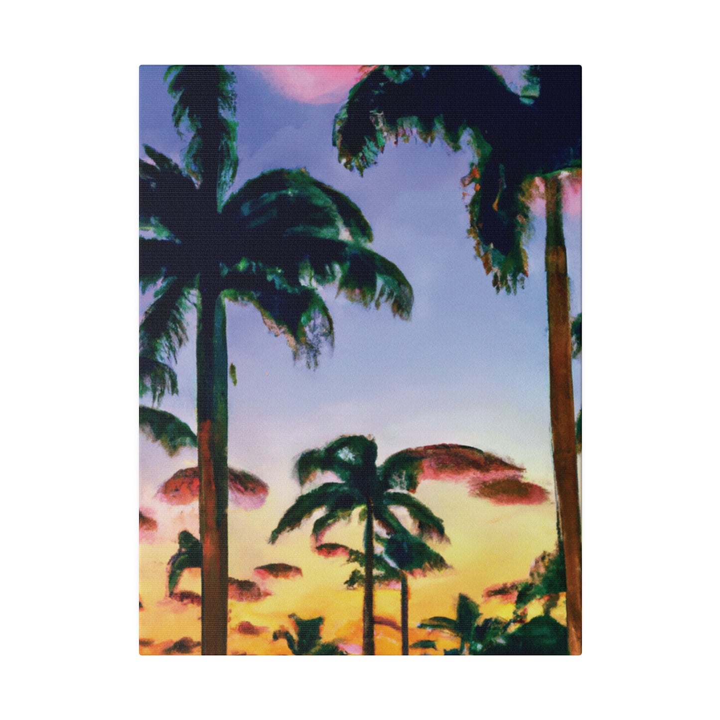 5202J - Miami Beach Sunset Painting Print | Miami | Beach | Sunset | Poster | Home Decor | Wall Art | Canvas