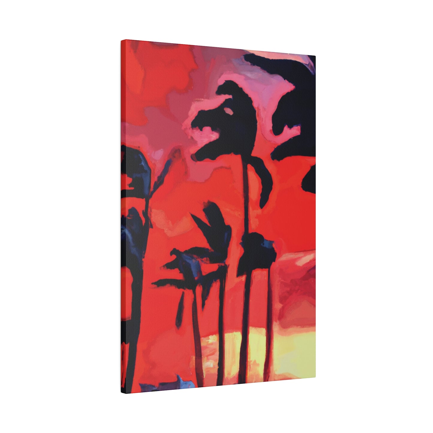 7933T - Miami Beach Sunset Painting Print | Miami | Beach | Sunset | Poster | Home Decor | Wall Art | Canvas