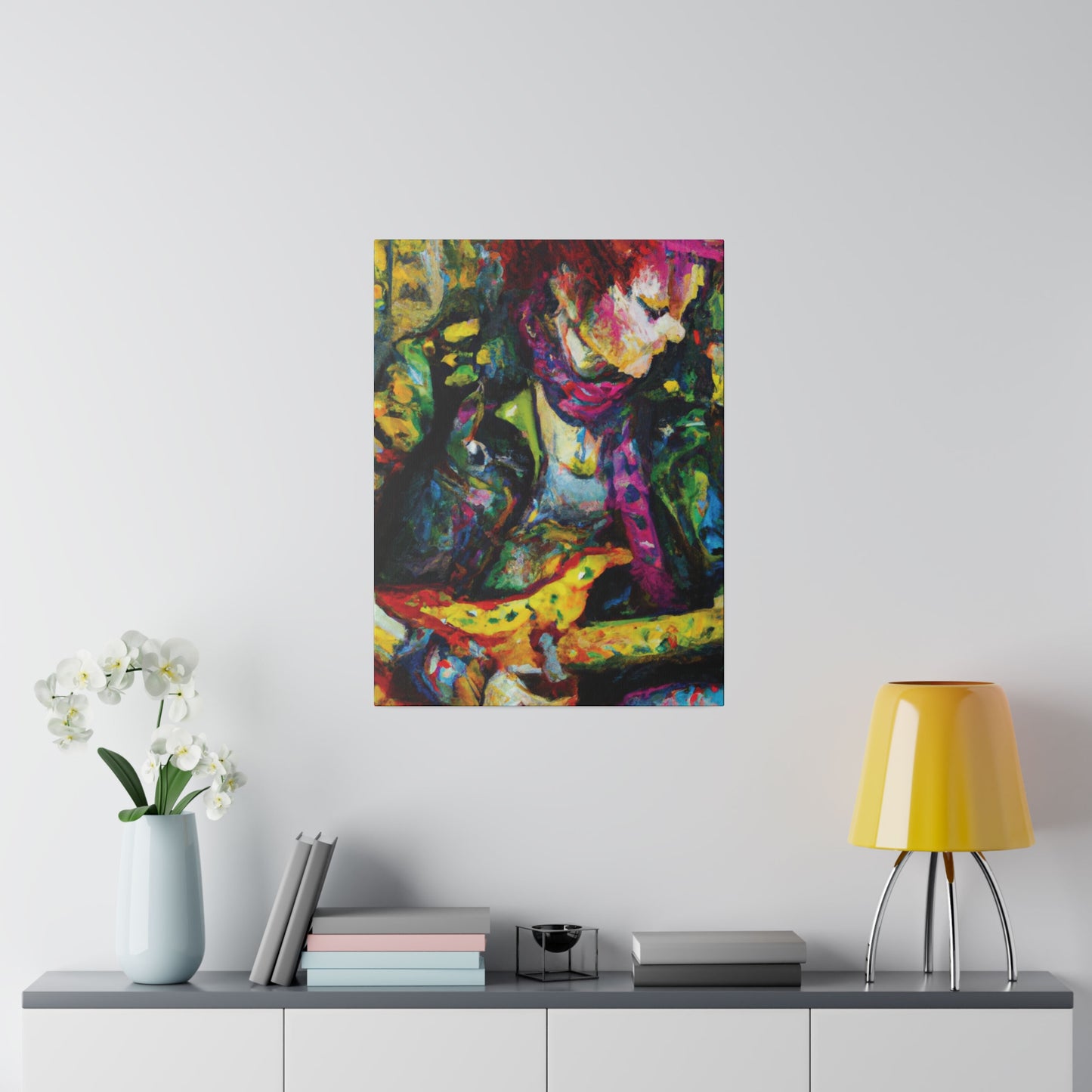 3668A - Rockstar Oil Painting Style Print | Poster | Home Decor | Wall Art | Music Art | Canvas