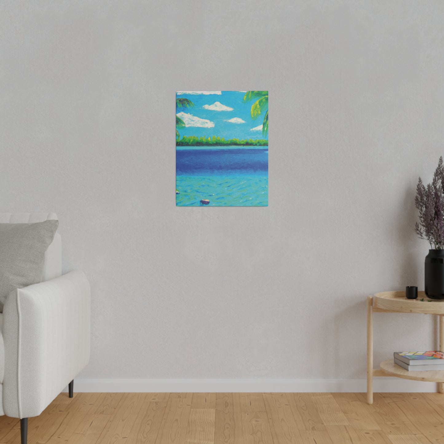 4513K - Bahamas Ocean Painting Print | Bahamas | Ocean | Beach | Poster | Home Decor | Wall Art | Canvas