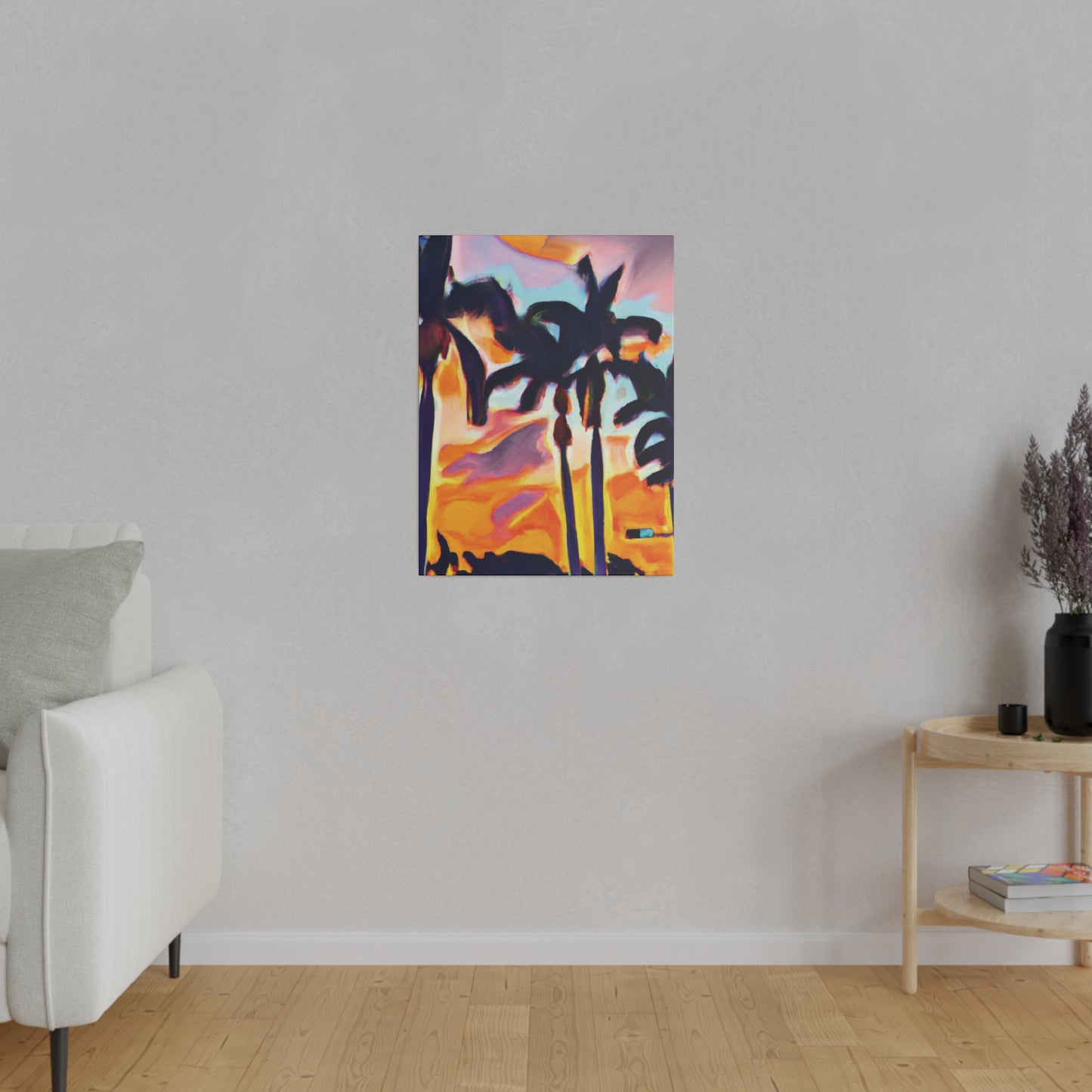 9435K - Miami Beach Sunset Painting Print | Miami | Beach | Sunset | Poster | Home Decor | Wall Art | Canvas